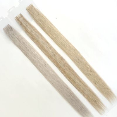 Couleur blonde sans couture Slim Tape Extensions de cheveux pour les femmes teinture teinture à l'intérieur US