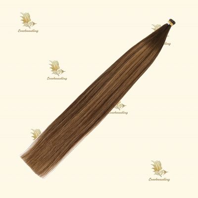 Couleur de balayage naturel à double dessin couleur Muti-couleur style droit Itip extensions de cheveux humains