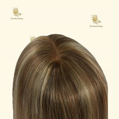 Remy Hair Topper-23007 Monofilament Topper Highlight à la main lié 3X6.5 première base mono