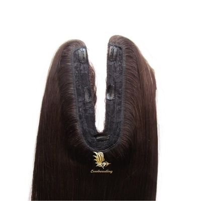 Cheveux humains U Partie Topper U Forme Topper Fonction Ajouter la longueur et le volume des cheveux monnaie américaine