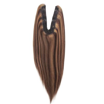 Topper de cheveux humains américain Virgin Remy U Part Topper Texturé droit