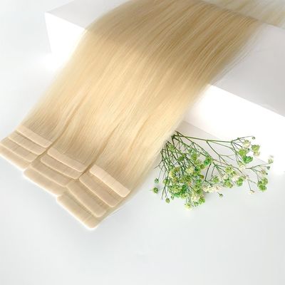Cheveux humains pré-liés de style couleur blonde brute 100% bande européenne dans les extensions de cheveux