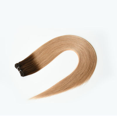 100 Rémy Cheveux humains cousus en tresses Double dessiné Blonde Russian Tresses extensions pour les cheveux