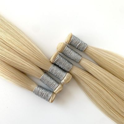 La mode personnalisée la plus récente 100% de trame de cheveux naturelle Remy pour les extensions de cheveux européens
