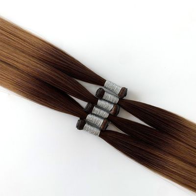 La mode personnalisée la plus récente 100% de trame de cheveux naturelle Remy pour les extensions de cheveux européens