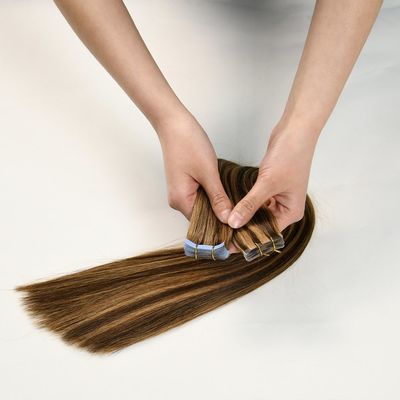 Pas de perte de cheveux du bandeau européen pour cheveux humains dans les extensions de cheveux bandeau Remy cheveux 200 paquets/carte