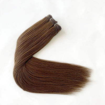 Coupe de cheveux humain russe teinture machine extensions 100% cuticule vierge aligné cheveux