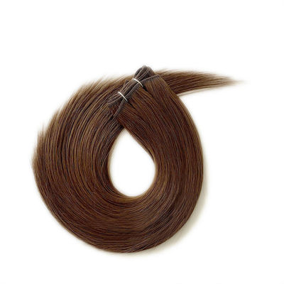 Coupe de cheveux humain russe teinture machine extensions 100% cuticule vierge aligné cheveux