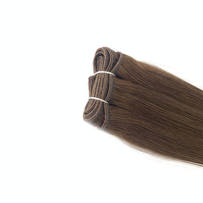 Coupe de cheveux humain russe teinture machine extensions 100% cuticule vierge aligné cheveux