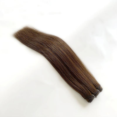 Coupe de cheveux humain russe teinture machine extensions 100% cuticule vierge aligné cheveux