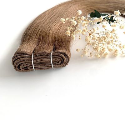 Demande personnalisée Double dessiné Remy Machine Tissus extensions de cheveux 100% couture à la machine