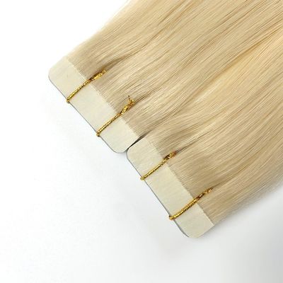 Tape de cheveux humains à double traction européenne, extension de cheveux, teinture pré-liée