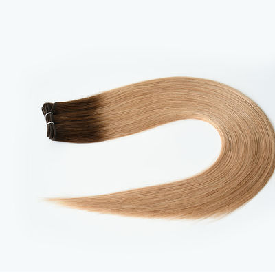 24 pouces de cheveux naturels lisses avec des extensions Blonde Remi Double Cheveux humains