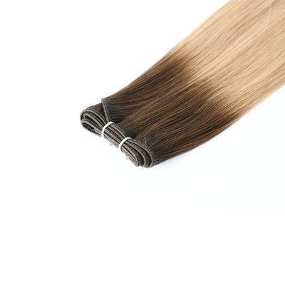 24 pouces de cheveux naturels lisses avec des extensions Blonde Remi Double Cheveux humains