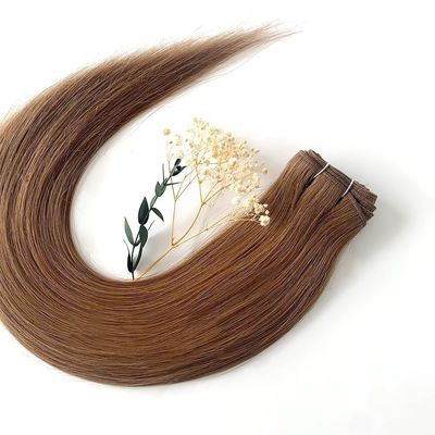 24 pouces de cheveux naturels lisses avec des extensions Blonde Remi Double Cheveux humains