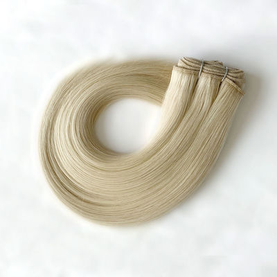 100g/emballage Blonde Remi double tissé tissé de cheveux humains personnalisé