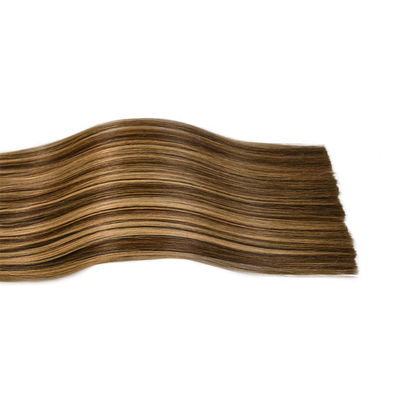 100% de bande de cuticule double Remy dans les extensions de cheveux humains sans perte de monnaie américaine