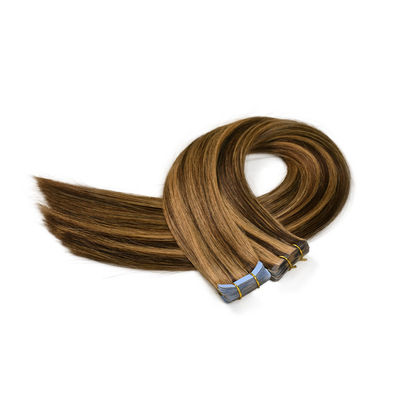 100% de bande de cuticule double Remy dans les extensions de cheveux humains sans perte de monnaie américaine