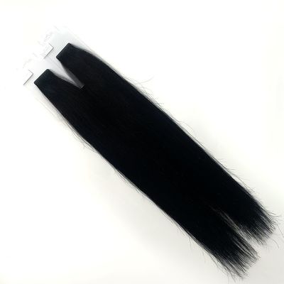 Cheveux crus à double traction Entraînement de ruban adhésif dans les extensions Cuticule alignée en ruban adhésif invisible Cheveux