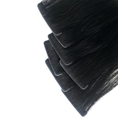 Cheveux crus à double traction Entraînement de ruban adhésif dans les extensions Cuticule alignée en ruban adhésif invisible Cheveux