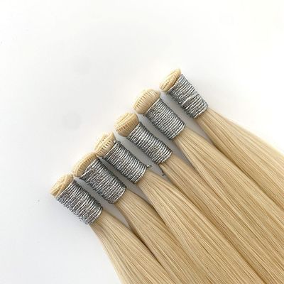 Longueur des cheveux 24 pouces 100% cheveux humains européens bande invisible dans les extensions de cheveux génie tissage personnalisé