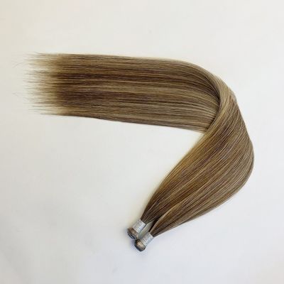 Longueur des cheveux 24 pouces 100% cheveux humains européens bande invisible dans les extensions de cheveux génie tissage personnalisé