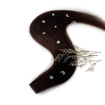 La cuticule mince alignée double bande de cheveux brésiliens en extensions sans effusion