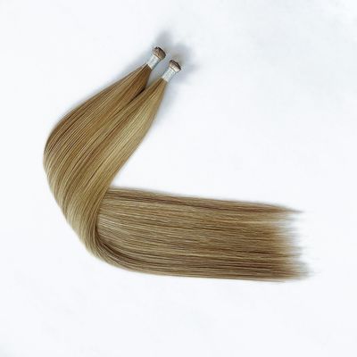 Cheveux Rémy Génie Tissus Extensions de cheveux Invisibles Tissus uniques Double dessiné Couleurs personnalisées