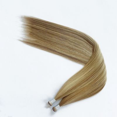 Cheveux Rémy Génie Tissus Extensions de cheveux Invisibles Tissus uniques Double dessiné Couleurs personnalisées