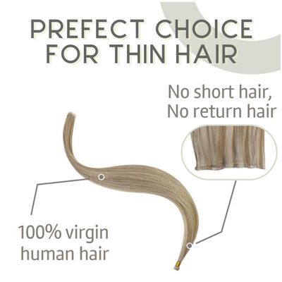 Cheveux humains vietnamiens à double traction génie tissu haut super luxe extensions droites