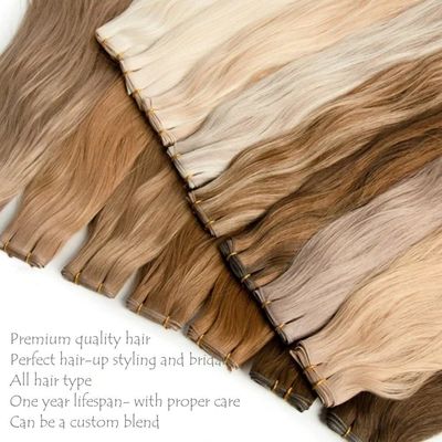 Cheveux humains vietnamiens à double traction génie tissu haut super luxe extensions droites