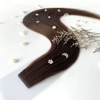 Double face Remy Full Cuticle Tape Cheveux Slim Tape en 3 mois Les rubans Prolongation de vie
