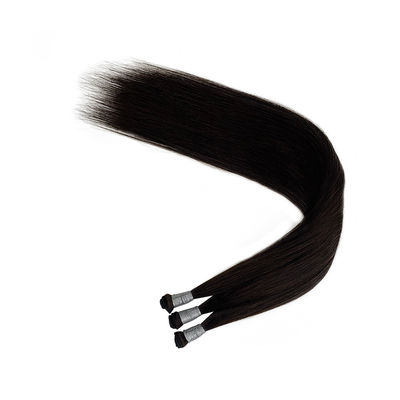 100% de cheveux vierges russes Rémy Extensons de cheveux épais Fin de la main tissée sans effusion