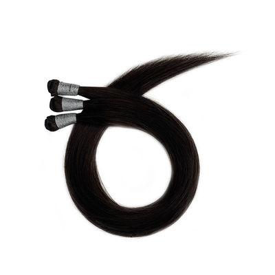 Expédition FedEx / DHL / Aramex / TNT Double dessiné Remy Hand Lié Extension de cheveux de trame
