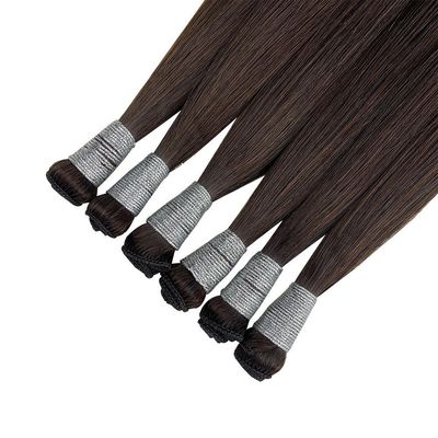 Expédition FedEx / DHL / Aramex / TNT Double dessiné Remy Hand Lié Extension de cheveux de trame