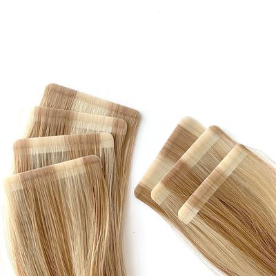 Multicolore sans couture Remy cheveux humains vierges Ultra Slim Tape dans les extensions de cheveux US Tape