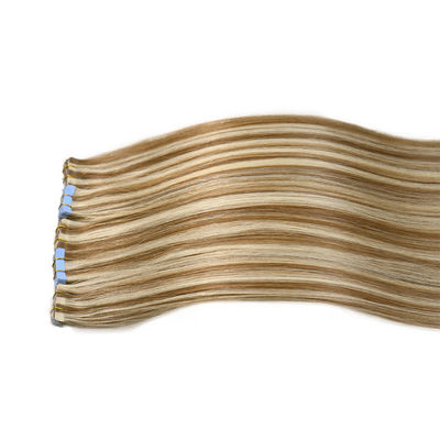Multicolore sans couture Remy cheveux humains vierges Ultra Slim Tape dans les extensions de cheveux US Tape