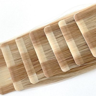 Multicolore sans couture Remy cheveux humains vierges Ultra Slim Tape dans les extensions de cheveux US Tape