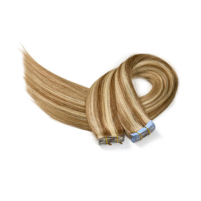 Multicolore sans couture Remy cheveux humains vierges Ultra Slim Tape dans les extensions de cheveux US Tape