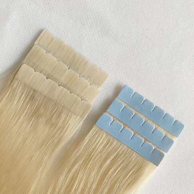 Mini-bandes pour cheveux européens en véritables extensions de cheveux humains, double bande vierge Remy