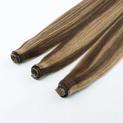 0.300kg Poids du paquet Lié à la main Russian Virgin Remy Hair Weft Extensions sans enchevêtrement