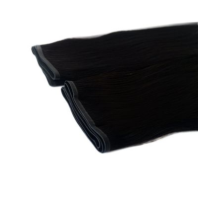 Coiffure de cheveux Rémy Cheveux européens PU Tissus de peau Extensions de cheveux humains Double dessiné PW-24268