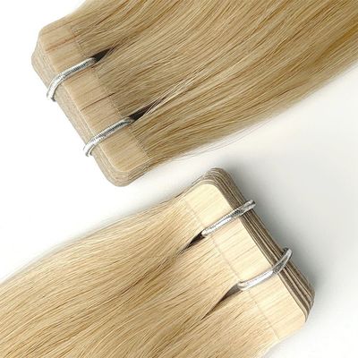 Tape de cheveux humains réutilisable de 20 pouces en extensions avec cuticule alignée