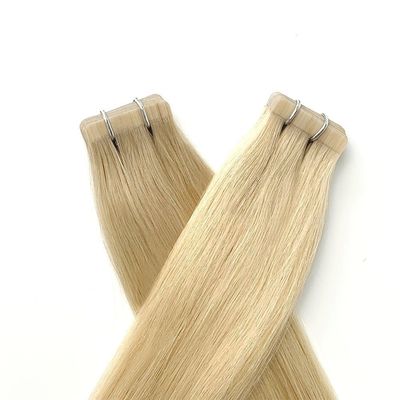 Tape de cheveux humains réutilisable de 20 pouces en extensions avec cuticule alignée