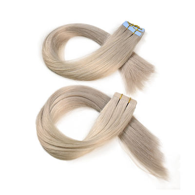 Tape de cheveux humains réutilisable de 20 pouces en extensions avec cuticule alignée