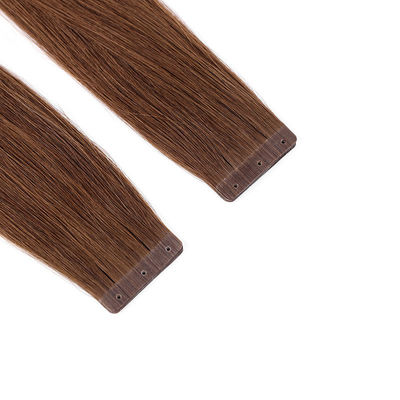 Produit capillaire aligné à cuticule complète Extensions de ruban perforé Style droit en monnaie américaine