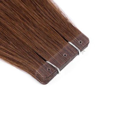 Produit capillaire aligné à cuticule complète Extensions de ruban perforé Style droit en monnaie américaine