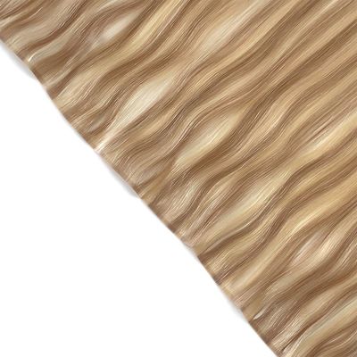 Remy Hair Dyeable PU Skin Weft /Tape Weft Extension avec bande de surbrillance dans les extensions de cheveux