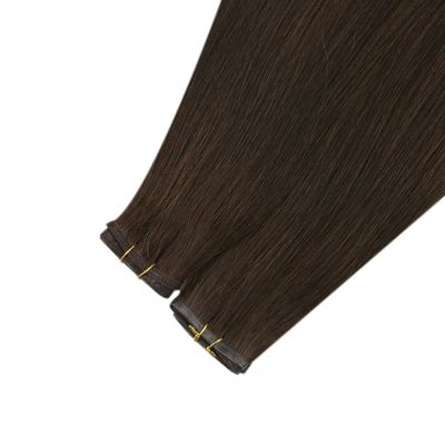 Cheveux à tresses plates mini avec tresses de peau en PU et cuticule doublée alignée PW-24268