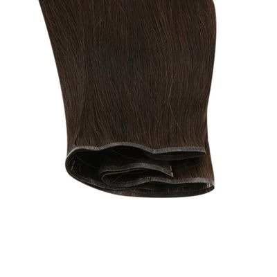 Cheveux à tresses plates mini avec tresses de peau en PU et cuticule doublée alignée PW-24268